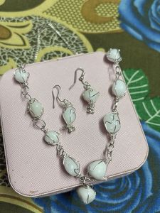 White Beads Jewellery Set