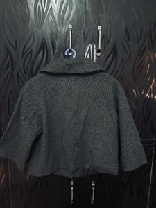 Korean Chic Cropped Gray Jacket