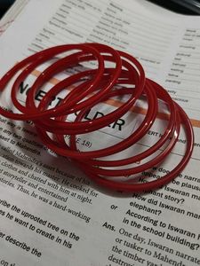 Red Bangles For Women | 12 Piece | Diameter 7cm |