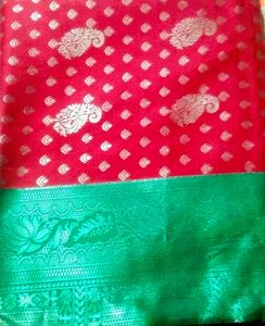 Green And Red Saree....❤️🫶
