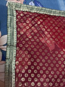 Red &amp; Gold saree