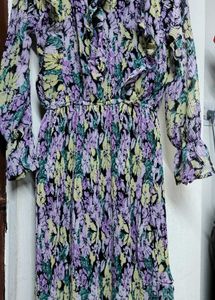 Floral Ruffle Long Sleeve Dress