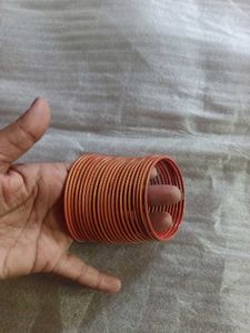 Brown Plain Metal Bangles
