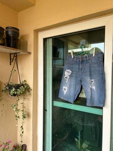 Denim Shorts Distressed