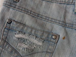 Stylish Light-Wash Distressed Denim Jeans