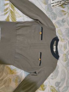 Elegant Olive Green Knit Top