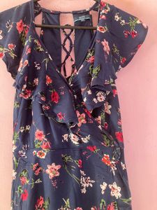 AJIO Floral Mini Dress