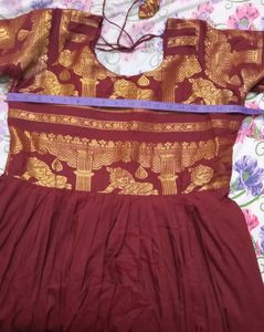 Elegant Ethnic Maroon Dress