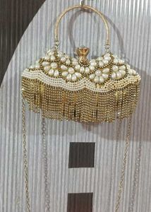 Pearl & Rhinestone Clutch