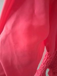 Coral Smocked Blouse