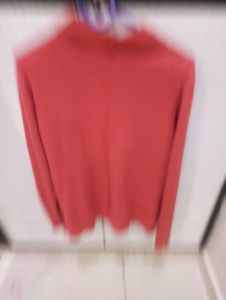 Red Turtleneck Sweater