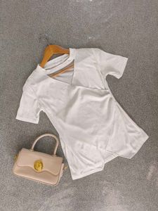 White Wrap Top