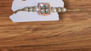 Stylish Rakhi Set For Bhaiya And Bhabhi.