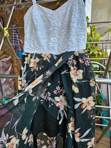 One Leg Cut Dress