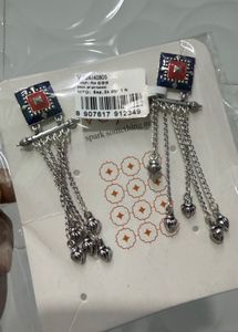 Stylish Silver Drop Earrings