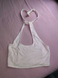 Cute Terry Cloth Halter Top