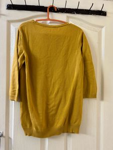 Fig Yellow Knitted Sweatshirt