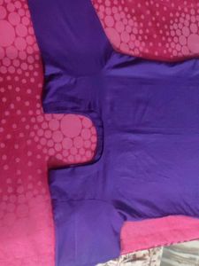 Plane Purple Silk Kurta