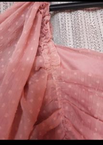 Pink Puffed Sleeve Top