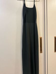Sleek Black Cutout Maxi Dress