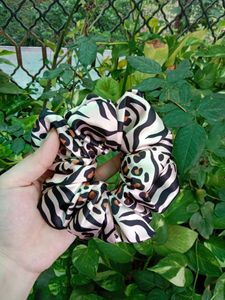 Satin Printed Scrunchies XL Size