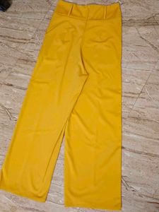 Mustard Wide Leg Trousers