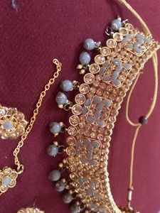Grey And Golden Jewelry Set