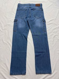 Denim Cargo Jeans