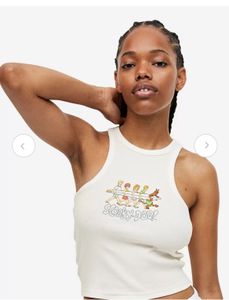 HM PRINTED VEST TOP/TANK TOP , Size : M