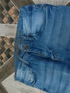 Blue Washed Ripped Skinny Jeans