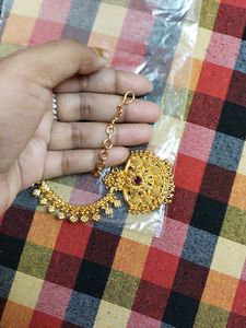 Golden Necklace with Cute Pink Stones 💖✨