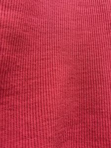Dark Pink Square Neck Ribbed Cropped Top