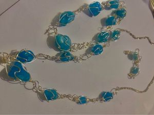 Sky Blue Colour, Three Piece Set