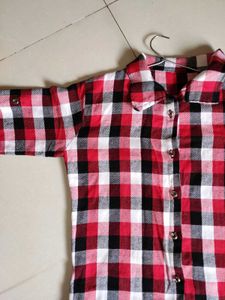 Red ,White&amp; Black Shirt