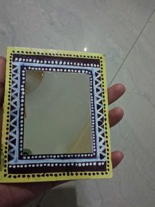 Hand Crafted Astatic Mirror With Mandela Art