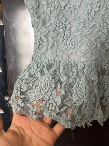 Lace Cami Peplum Top