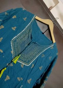 Sea🌊 Blue Anarkali Kurti For 44 Bust