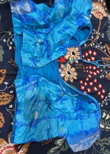 Blue Dye Look Saree