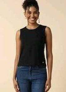 coldwater creek Black Sleeveless Top