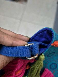 Blue Ethnic Sling Bag