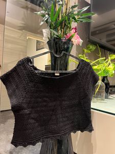 Off Shoulder Knitted Crop Top