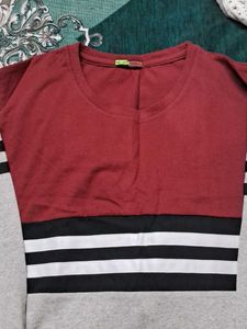 Color Block Long Sleeve T-Shirt (xxl)