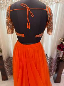 Orange Lehenga Choli