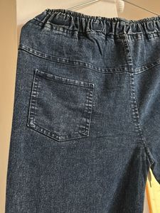 Embroidered Cartoon Jeans Cum Joggers