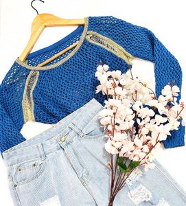 Pinterest Crochet Blue Pullover D