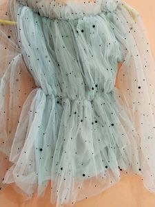 New Off Shoulder Net Top For Girls