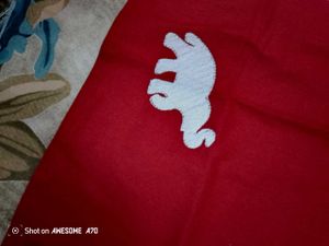 Red Elephant Print Kurta