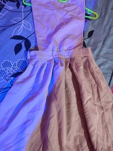 Khaki Skirt with Unique Detail