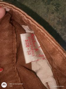y2k rust / brick brown denim cargo jeans baggy fit