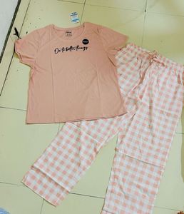 XL Cute Pink  Pajama Set Woman